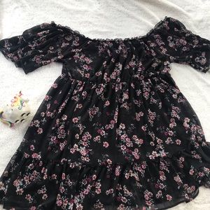Off shoulder floral dress